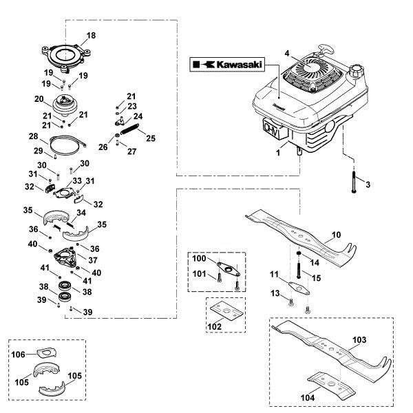 Imagen de E - Motor, cuchilla MB 555 KS