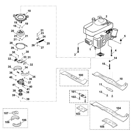 Imagen de E - Motor, cuchilla MB 555 PRO