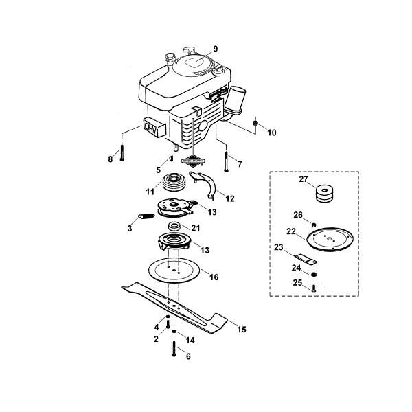 Imagen de E1 - Motor, cuchilla MB 555 PRO