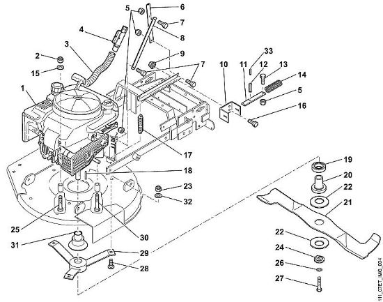 MB MB 6 RC D - Motor, cuchilla de la marca Viking