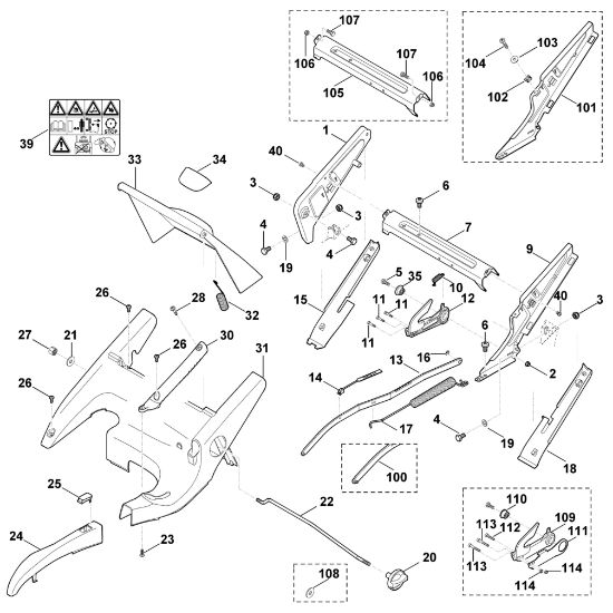 Imagen de C - Bastidor, ajuste de altura MB 650.0 OS