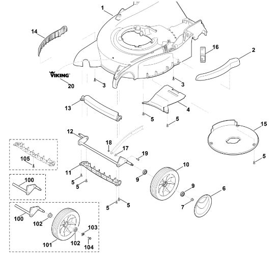 Imagen de D - Carcasa, eje delantero MB 650.0 OS