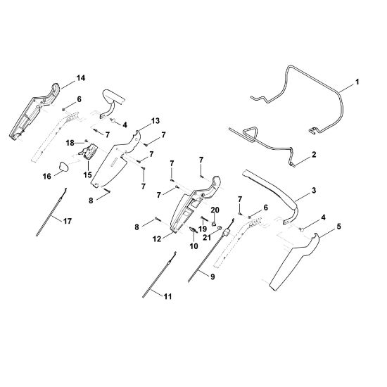 Imagen de A - Parte superior de manillar MB 650.0 T