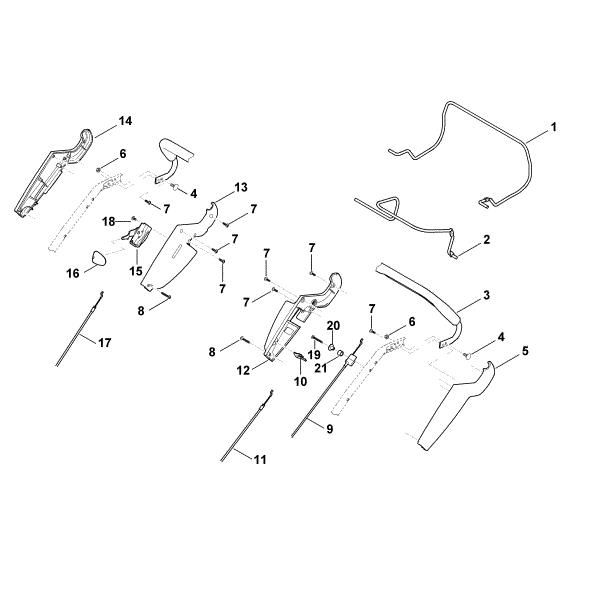 Imagen de A - Parte superior de manillar MB 650.0 TK