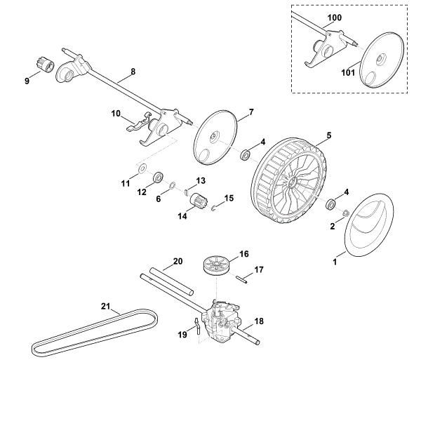 Imagen de E - Eje trasero, caja de cambios MB 650.0 TK