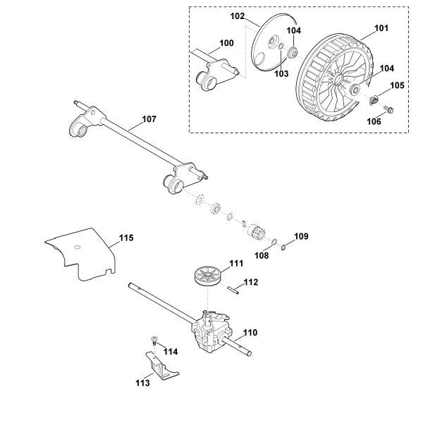 Imagen de E1 - Eje trasero, caja de cambios MB 650.0 TK
