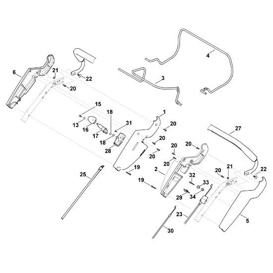 Imagen de A - Parte superior de manillar MB 650.0 V