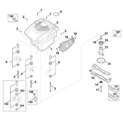 Imagen de F - Motor, cuchilla MB 650.0 V