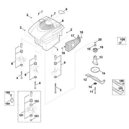 Imagen de F - Motor, cuchilla MB 650.0 VE