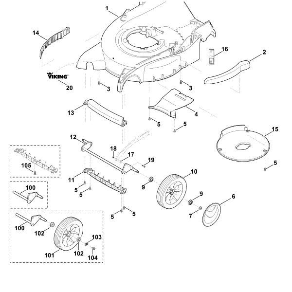 Imagen de D - Carcasa, eje delantero MB 650.0 VQ