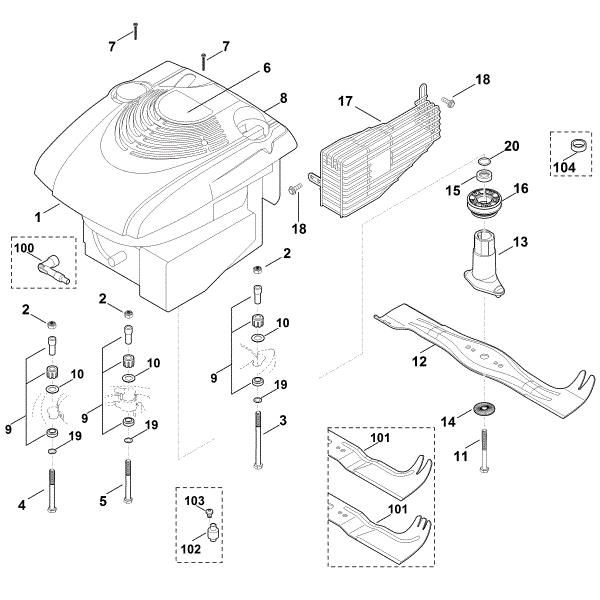 Imagen de F - Motor, cuchilla MB 650.0 VQ