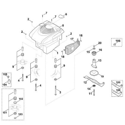 Imagen de F - Motor, cuchilla MB 650.0 VR