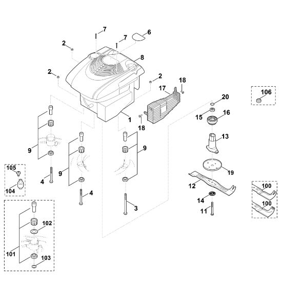 Imagen de F - Motor, cuchilla MB 650.0 VR