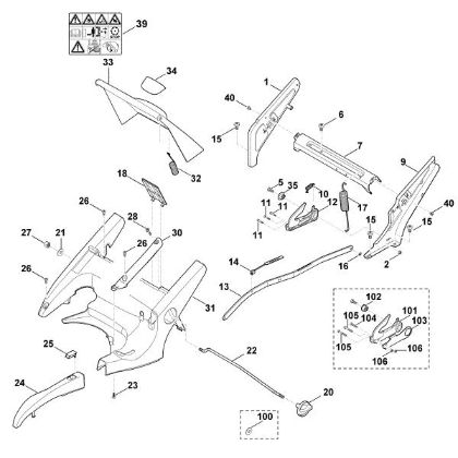 Imagen de C - Bastidor, ajuste de altura MB 650.0 VS
