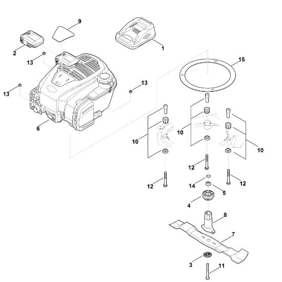 Imagen de F - Motor, cuchilla MB 650.3 VE