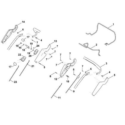 Imagen de A - Parte superior de manillar MB 655.0 GK