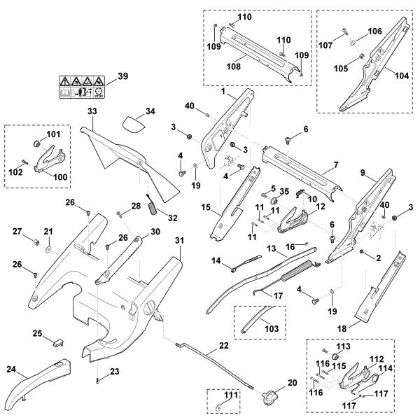 Imagen de D - Bastidor, ajuste de altura MB 655.0 GM