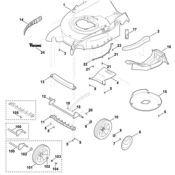 Imagen de D - Carcasa, eje delantero MB 655.0 V