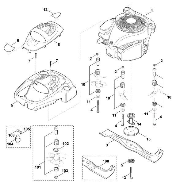 Imagen de G - Motor, cuchilla MB 655.1 G