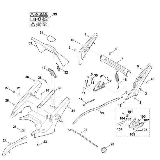 Imagen de C - Bastidor, ajuste de altura MB 655.1 GS