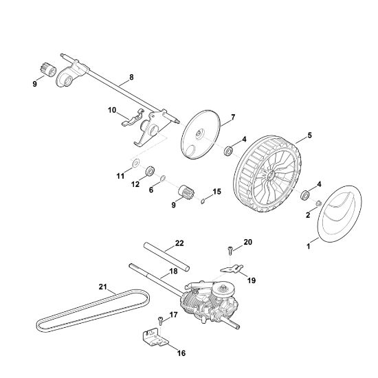 Imagen de E - Eje trasero, Accionamiento MB 655.1 GS