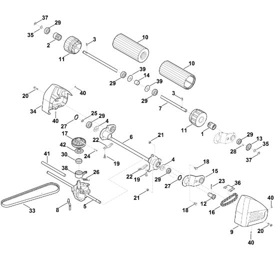 Imagen de E - Eje trasero, Accionamiento MB 655.1 RS