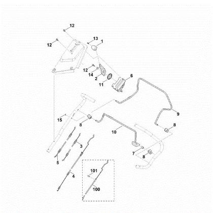 Imagen de A - Parte superior de manillar MB 655.3 V