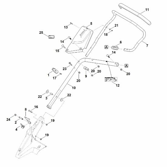 Imagen de B - Parte inferior de manillar MB 655.3 V