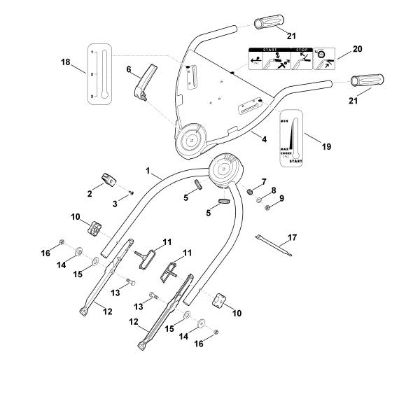 Imagen de B - Parte inferior de manillar MB 750.0 GK