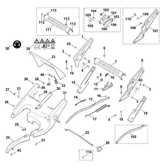 Imagen de C - Bastidor, ajuste de altura MB 750.0 GK