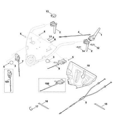 Imagen de A - Parte superior de manillar MB 750.1 GK