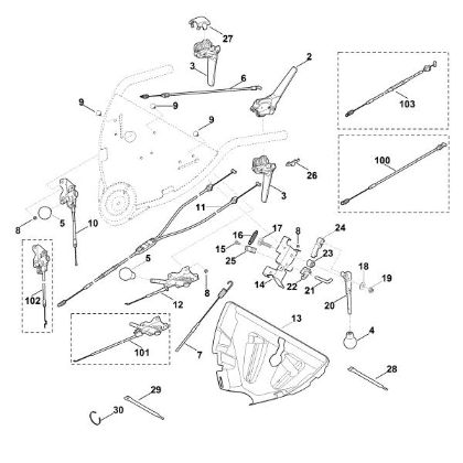 Imagen de A - Parte superior de manillar MB 755.0 KS