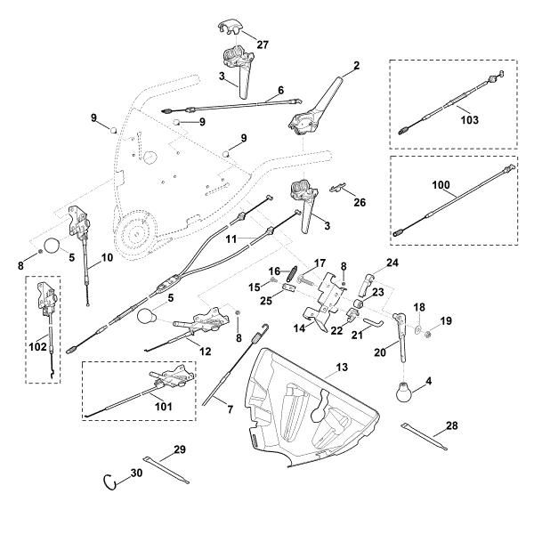 Imagen de A - Parte superior de manillar MB 755.0 KS