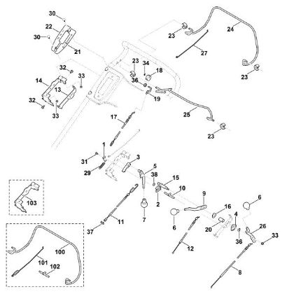 Imagen de A - Parte superior de manillar MB 756.0 GS