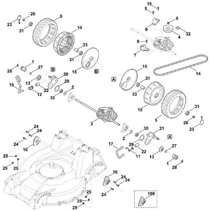 Imagen de E - Ajuste trasero de la altura, accionamiento MB 756.0 GS