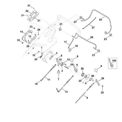 Imagen de A - Parte superior de manillar MB 756.0 YC