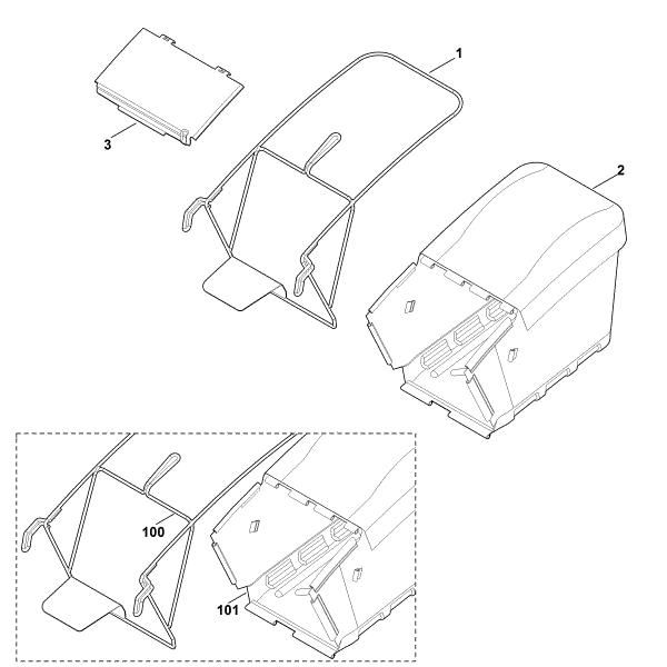Imagen de H - Saco recogedor de hierba MB 756.0 YC
