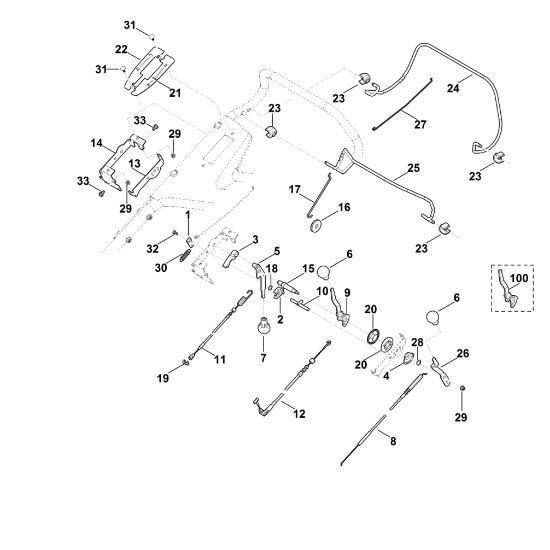 Imagen de A - Parte superior de manillar MB 756.0 YS