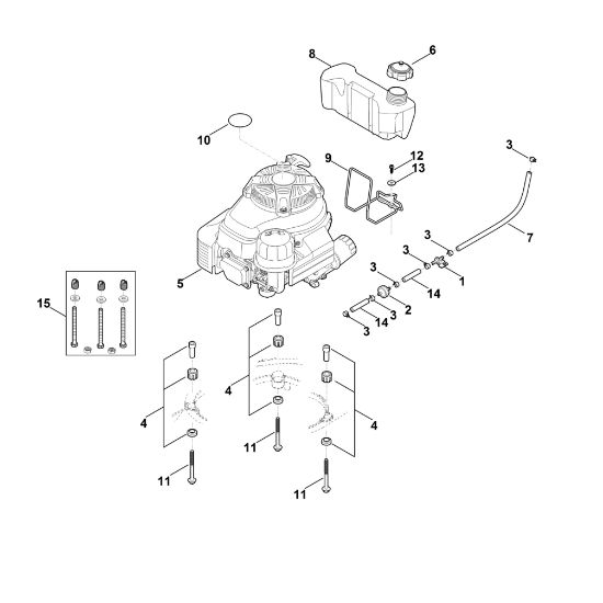 Imagen de F - Motor, depásito MB 756.0 YS