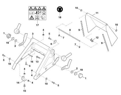 Imagen de C - Consola, tapa de expulsián MB 858.0
