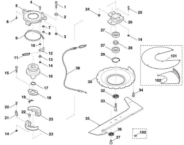 Imagen de H - Embrague de cuchilla MB 858.0