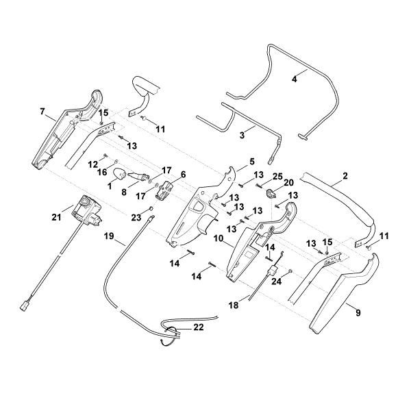 Imagen de A - Parte superior de manillar ME 545.0 V