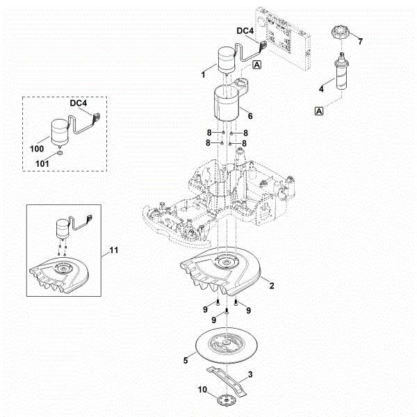Imagen de D - Equipo de corte, ajuste de altura MI 422.1 PC