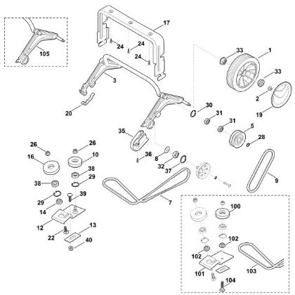 Imagen de E - Eje trasero, Accionamiento LB 540.1