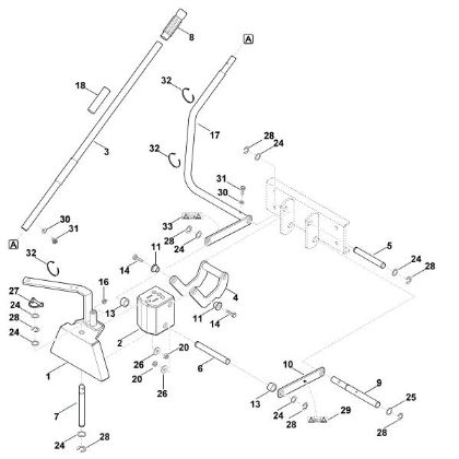 Imagen de C - Triángulo de acoplamiento frontal mecánico - 2 AKD 500.1