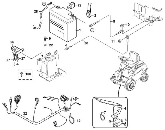 Imagen de H - Componentes eláctricos MF 460
