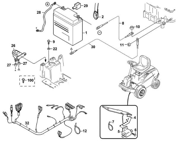 Imagen de H - Componentes eláctricos MF 460