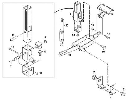 Imagen de D - Mecanismo de elevacián MF 880