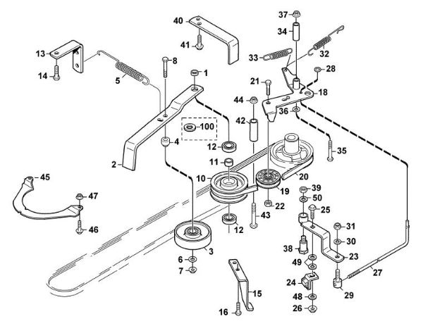 Imagen de N - Accionamiento del equipo de corte MF 880