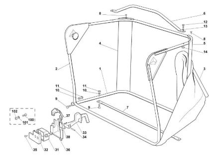 Imagen de K - Saco recogedor de hierba MR 345